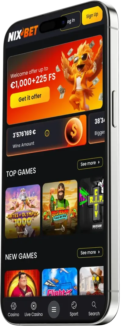 Nixbet mobiele casino